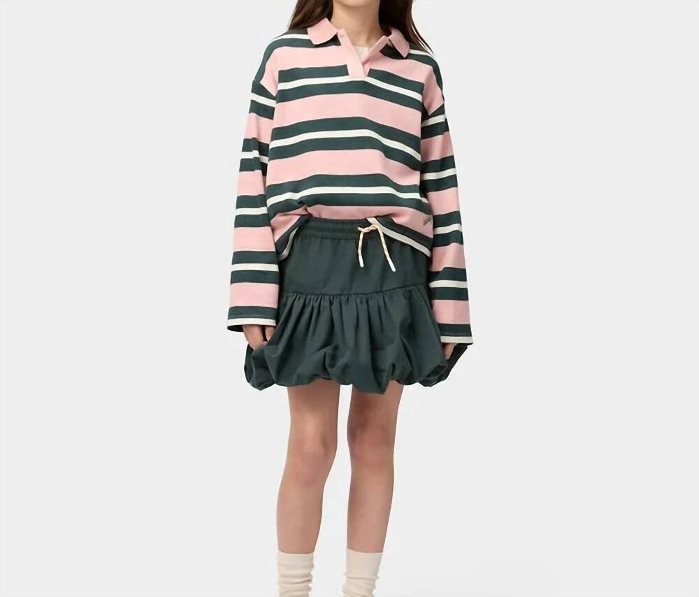 NEW MOLO girls britta bubble skirt in dark green